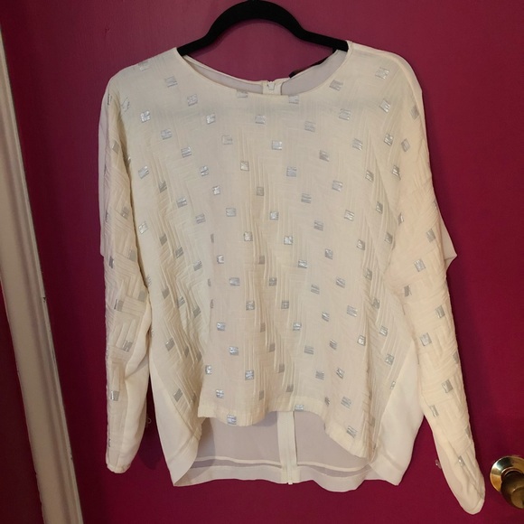 Zara Tops - Zara Long Sleeve Top w/ Silver Detailing